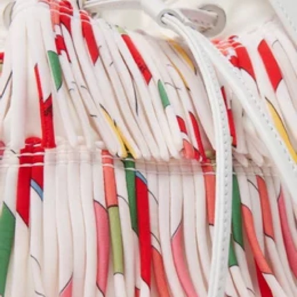 Stylish White and Red Fringe Bag(KIDS) - Picture 3 of 8